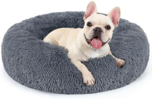 rabbitgoo Calming Cat Beds for Indoor Cats, 27 inches, Dark Grey by rabbitgoo