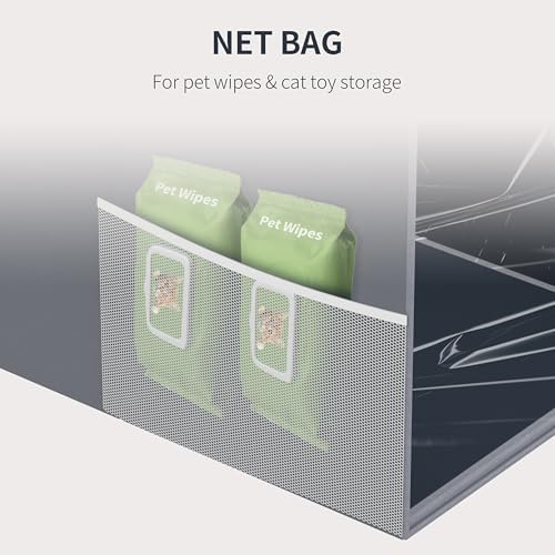 Aokeyee Waterproof Cat Litter Box Enclosure Splash Guard, 27.1"x21.6"x16.5" - Image 3