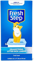 Fresh Step Drawstring Cat Litter Liners, 2.5 ft x 17 in by FreshStep