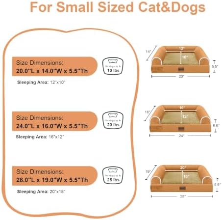 NANUYA Orthopedic Dog Bed for Small Dogs, 24 x 16 Inch - Image 6