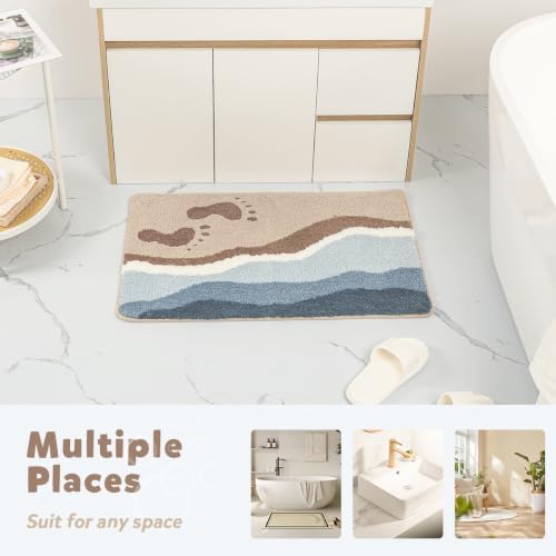 Cute Ocean Bathroom Rug Super Absorbent Bath Mat Machine Washable and Non Slip - Image 7