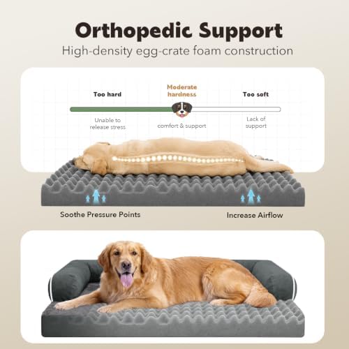 MEKIY Orthopedic Waterproof Dog Bed Pet Couch - Image 4