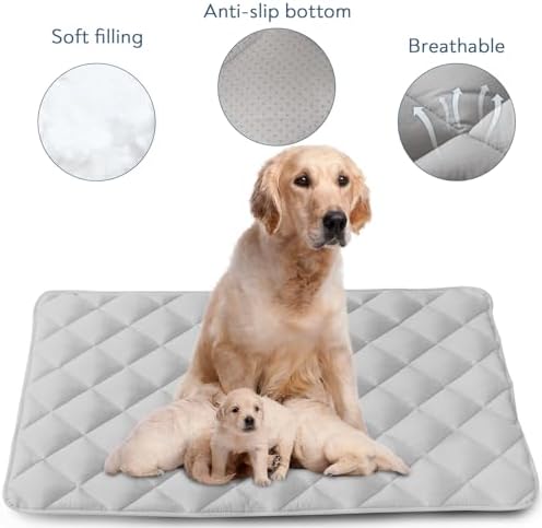 Dog Crate Pad 2 Pack, Dog Crate Mat - Image 2
