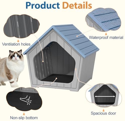 Cat Litter Box Enclosure, Resin Outdoor Litter Box - Image 2