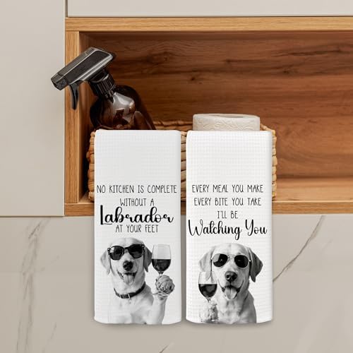Dog Kitchen Towels Decor Set of 2 - Image 3
