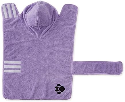 Bone Dry Pet Robe Collection, Embroidered Absorbent Microfiber Bath Robe - Image 3