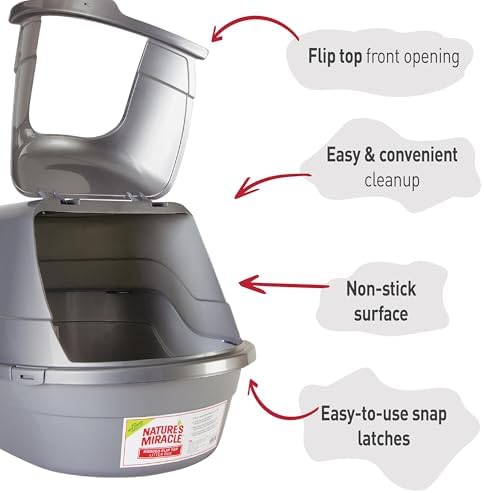 Nature's Miracle Hooded Flip Top Cat Litter Box - Image 4
