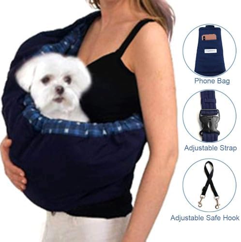 Pet Sling Carrier, OrgMemory Cat Front Carrier Chest, Small Dog Sling Outdoor - Image 4