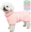 Glittme Dog Bathrobe, Super Absorbent Fleece Drying Robe by Glittme