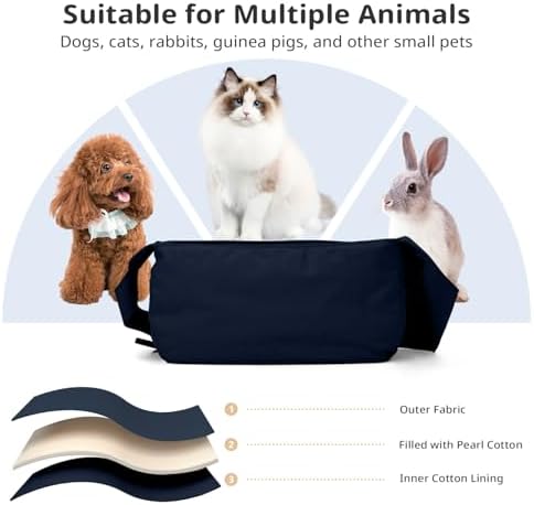 ONECUTE Dog Sling Carrier 15 lbs, Small Dog Carrier Sling - Image 3