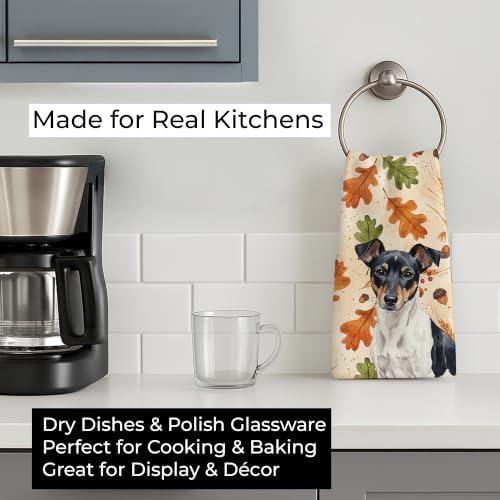 Caroline's Treasures Rat Terrier Dogs Kitchen Towel 15x25 in - Image 3
