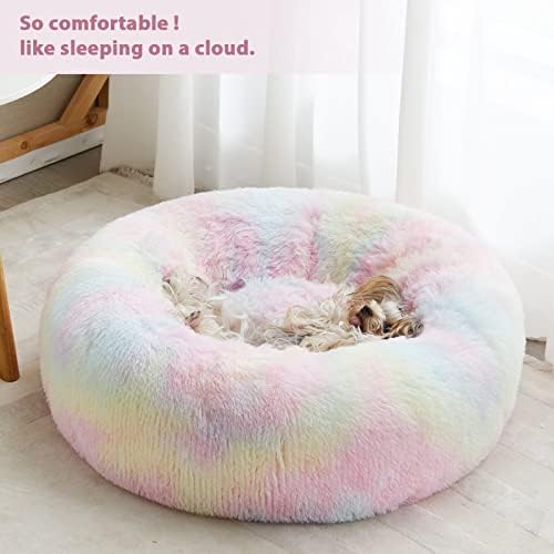 WNPETHOME Large Round Calming Dog Bed Cat Bed - Image 2