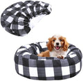 Round Dog Bed Cover Washable Elastic Edged 30×9.8 Inch by Hoopttay