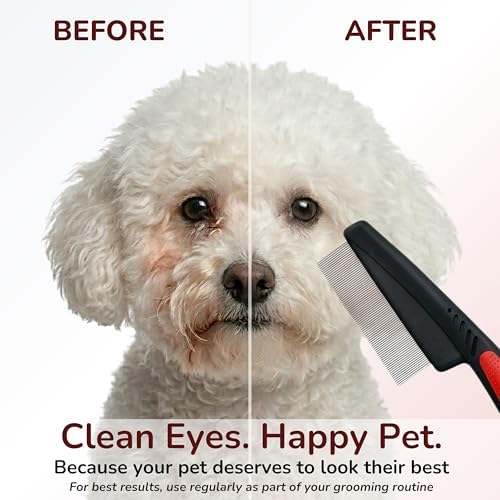 Pets&Goods Stainless Steel Tear Stain Remover Comb – Fine Tooth Grooming Tool - Image 3