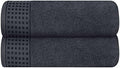 GLAMBURG 100% Cotton 2 Pack Oversized Bath Towel Set 28x55 Inches, Ultra Soft by GLAMBURG