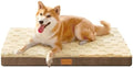 Patas Lague Orthopedic Dog Bed Washable Pet Crate Mat 30''X20'' Camel by PatasLague