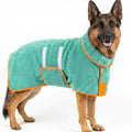 Dog Bathrobe, Super Absorbent for Small to Large Dogs, Lake Green 2XL by Bienbee