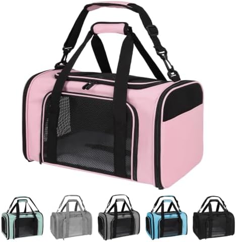 Carriers Soft-Sided Pet Carrier Pink by Yipincover
