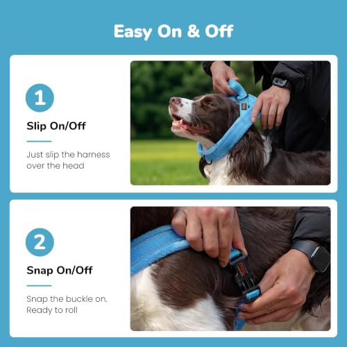 Didog No Pull Dog Harness for Large Dogs, Soft Flannel Padded - Image 4