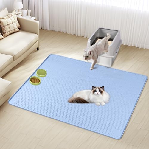 Silicone Cat Litter Mat for Litter Box 50”x35” Large Cat Mat - Image 7