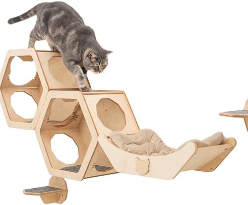 Wall Cat Shelves Wood Cat Wall Shelves Furniture by EnjoyTheWood