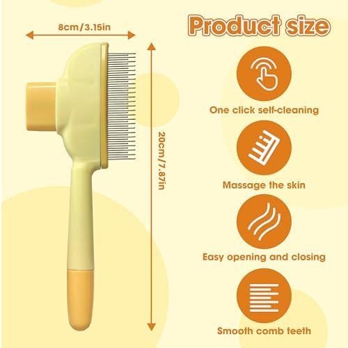 Cat Hair Brush & Dog Brush, Deshedding Brush - Image 5