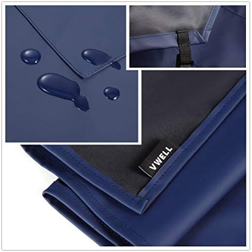 VWELL Waterproof Rubber Vinyl Apron W/ 2 Pockets - Image 3
