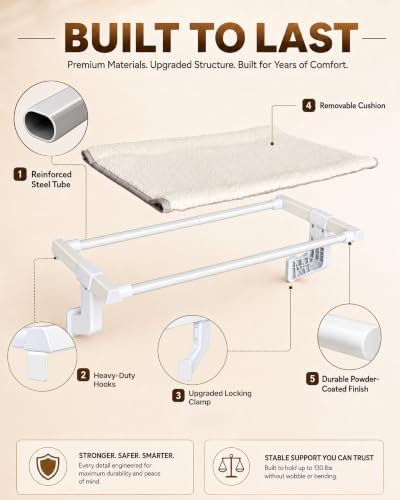 Upgraded Heavy Duty Cat Window Perch - Image 3