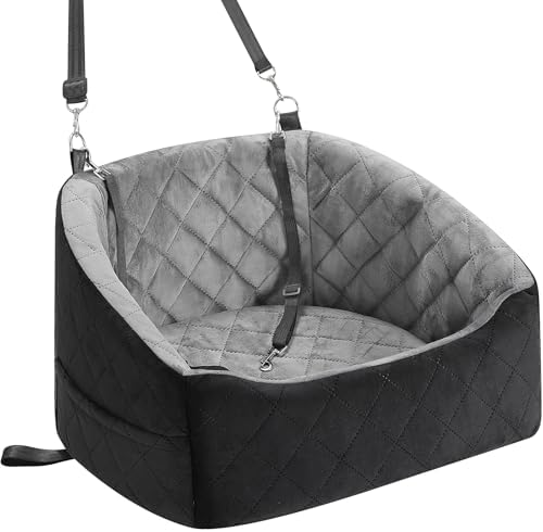 Dog Car Seat for Small Dogs Up to 30 Lbs, Pet Travel Safety Bed for Puppy Cat by Unknown