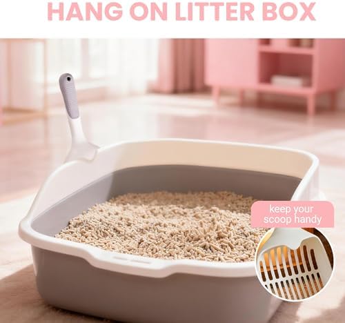 Cat Litter Scoop with Long Comfort Handle, Deep Sifting Shovel - Image 6
