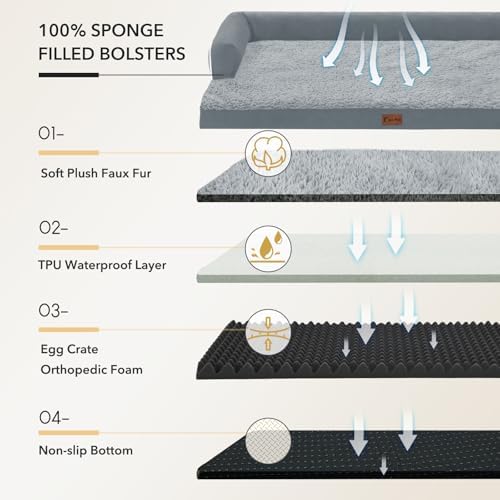 Waterproof Orthopedic Dog Bed for Extra Large Dogs - Image 7