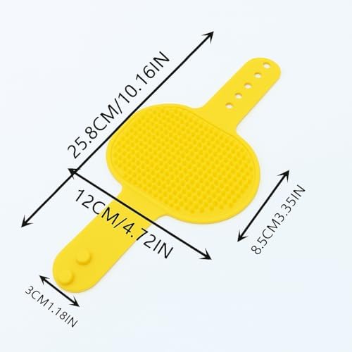 Silicone Pet Grooming Brush for Dogs & Cats – Soft Bath Brush, Gentle - Image 5