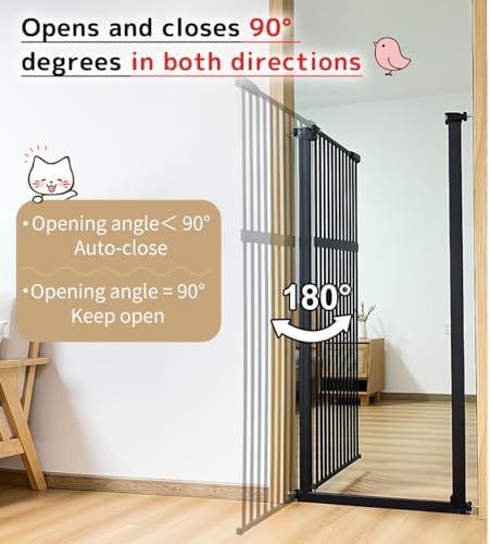 Lumizone 55.12" Extra Tall Pet Gate - Image 7
