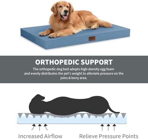 Large Waterproof Orthopedic Dog Bed - Image 3