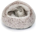 CATISM Cat Bed Hooded Cat Beds for Indoor Cats Covered Cat Beds by Petsfriend