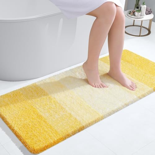 OLANLY Large Bathroom Rugs 50x30, Extra Soft Absorbent Microfiber Bath Rugs by OLANLY