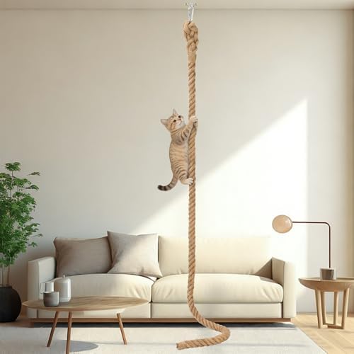 2" x9.8Ft Cat Climbing Rope by GINDOOR
