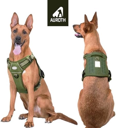 AUROTH Tactical Dog Harness for Large Dogs, Heavy Duty No Pull Pet Vest - Image 2