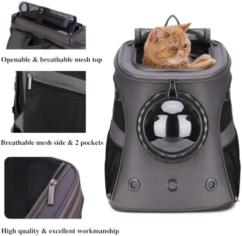 LOLLIMEOW Large Pet Carrier Backpack, Bubble Backpack Carrier - Image 4