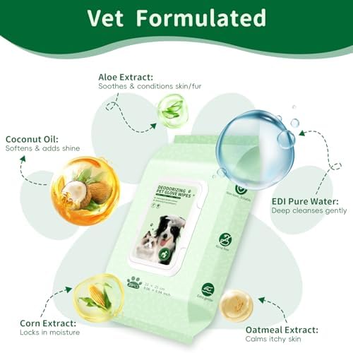 GLADFRESIT Pet Grooming Glove Wipes - Image 3
