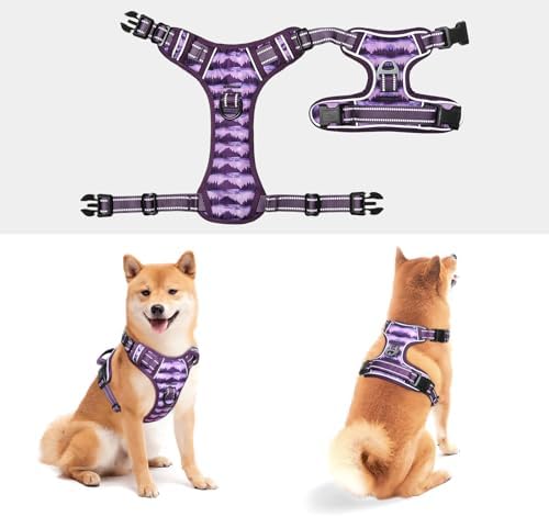Timos Dog Harness Medium Sized, Quick Release 3 Buckles, Moon Night - Image 6