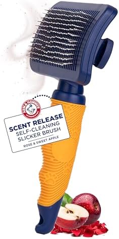 Arm & Hammer Deodorizing Slicker Dog Brush, Sweet Apple & Rose Scent by ArmHammer