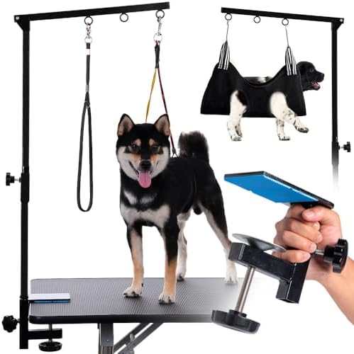 Dog Grooming Table Arm with Hammock by Phenfor