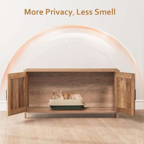 Homhedy 39.4" L Cat Litter Box Enclosure - Image 2