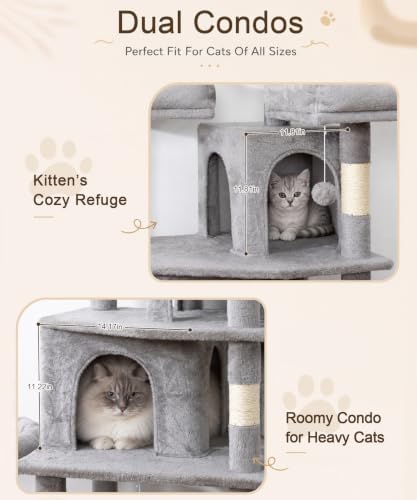 Cat Tower, 71 Inch Heavy Duty Cat Tree - Image 6