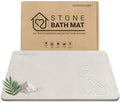 Stone Bath Mat Quick Drying Absorbent Shower Mat Diatomaceous Earth Pad by SHUSHIYAJU
