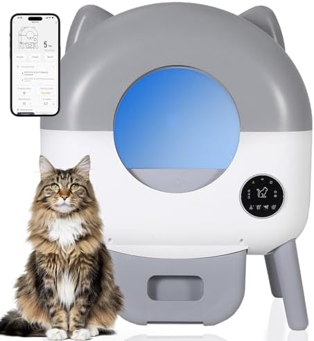 Automatic Self-Cleaning Cat Litter Box 76L Large Capacity by Unknown
