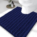 Smiry Bathroom Toilet Rugs U Shaped 24X20, Chenille Bath mats by Smiry