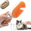 3 in 1 Pet Grooming Comb, Cat Steam Brush, Silicone Hair Shedding Steam Comb by Unknown