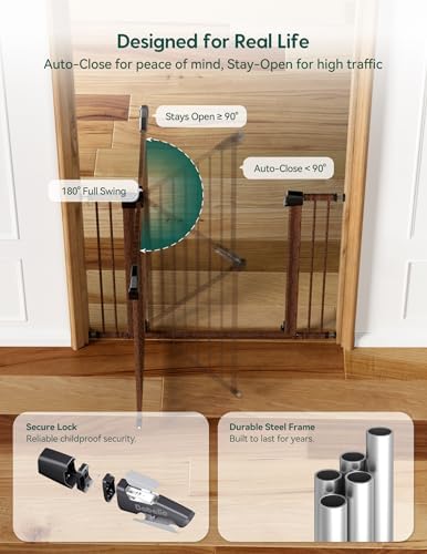 Babelio 29-55" Extra Wide Baby Gate, PressGuard P7 - Image 6